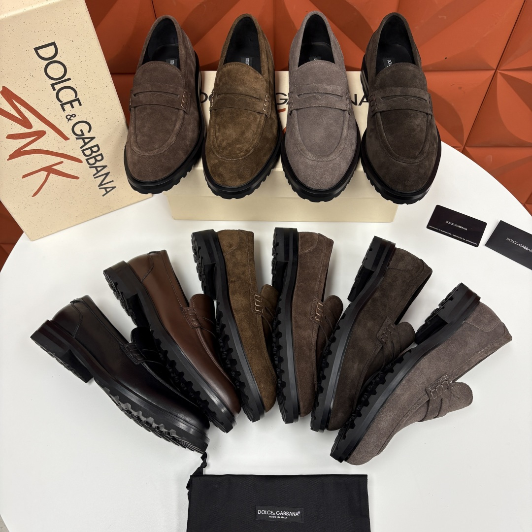 💋💍DG家新品 杜嘉-班纳 Dolce&Gabban* 男士正装鞋厚底鞋 这款乐福鞋皮鞋是把“雅痞松弛感