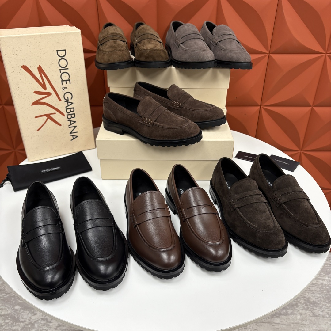 💋💍DG家新品 杜嘉-班纳 Dolce&Gabban* 男士正装鞋厚底鞋 这款乐福鞋皮鞋是把“雅痞松弛感
