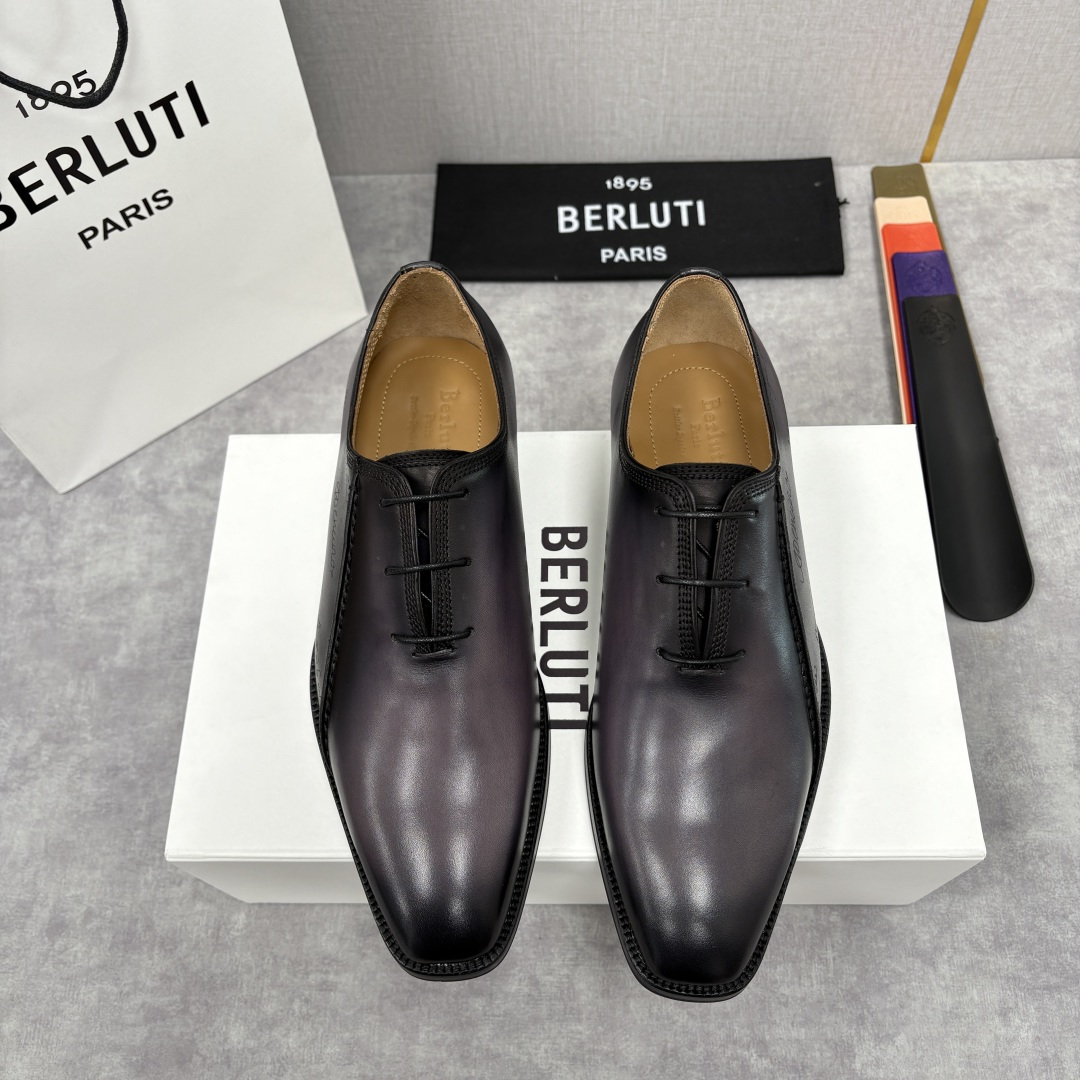 💋💍Berlut* 布鲁提 新款男士手工擦色正装鞋皮鞋上新🆕 Berlut* 对皮革的执念近乎苛刻，精选