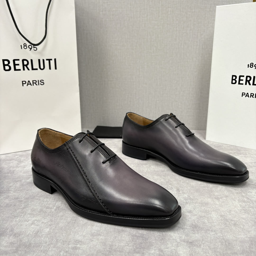 💋💍Berlut* 布鲁提 新款男士手工擦色正装鞋皮鞋上新🆕 Berlut* 对皮革的执念近乎苛刻，精选