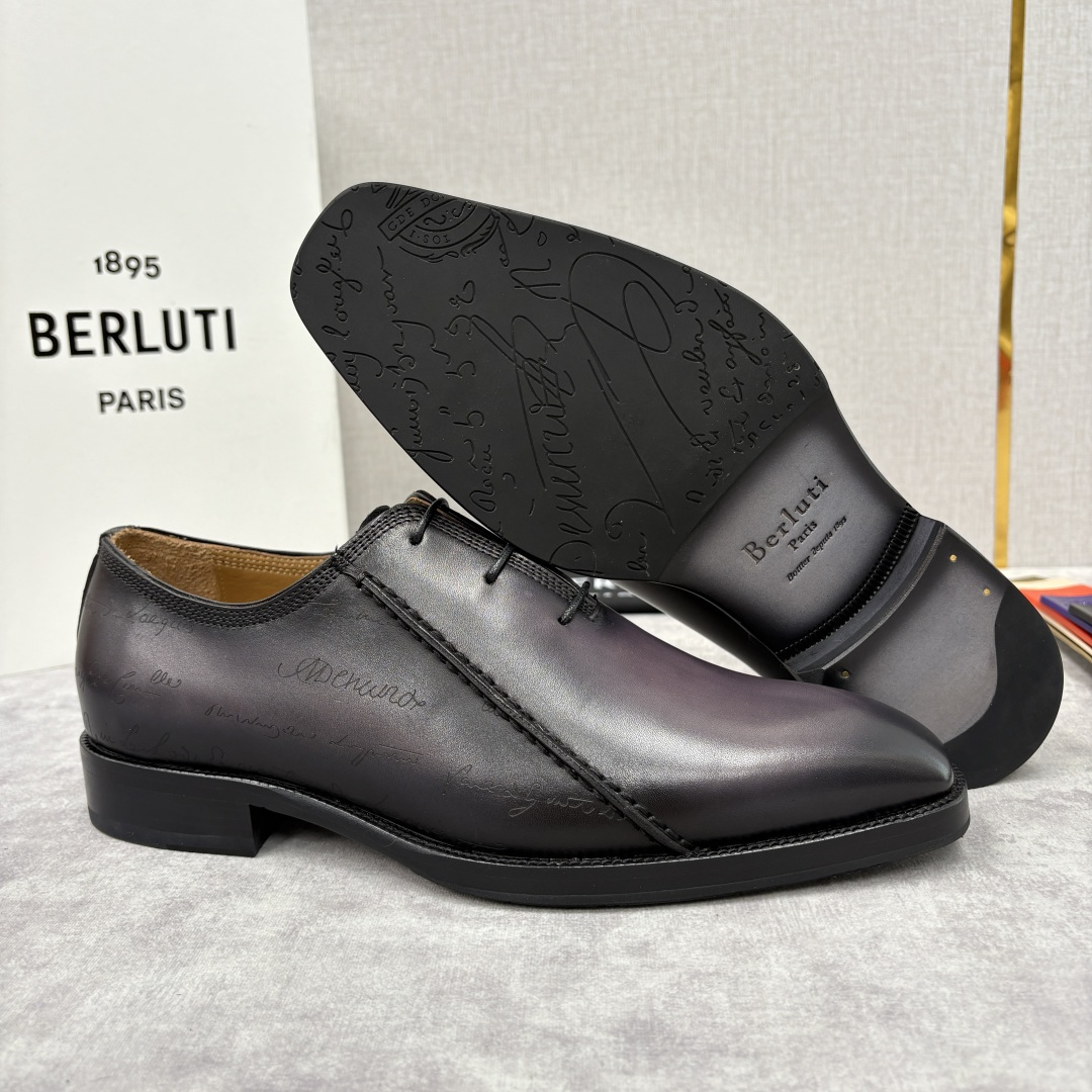 💋💍Berlut* 布鲁提 新款男士手工擦色正装鞋皮鞋上新🆕 Berlut* 对皮革的执念近乎苛刻，精选