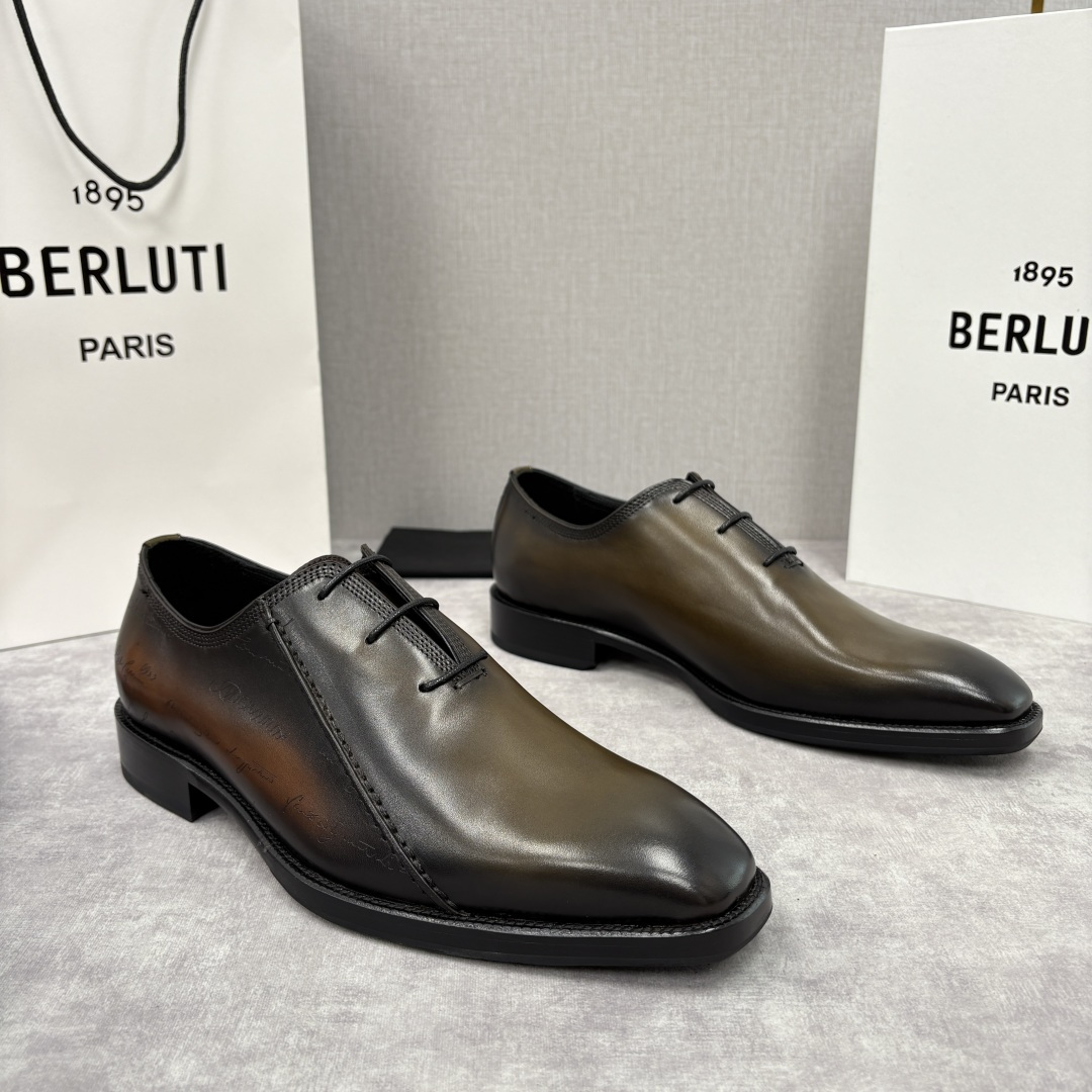 💋💍Berlut* 布鲁提 新款男士手工擦色正装鞋皮鞋上新🆕 Berlut* 对皮革的执念近乎苛刻，精选
