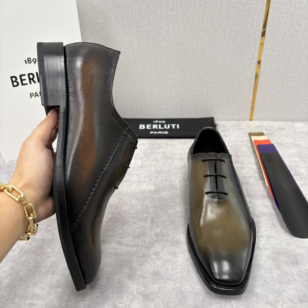 💋💍Berlut* 布鲁提 新款男士手工擦色正装鞋皮鞋上新🆕 Berlut* 对皮革的执念近乎苛刻，精选