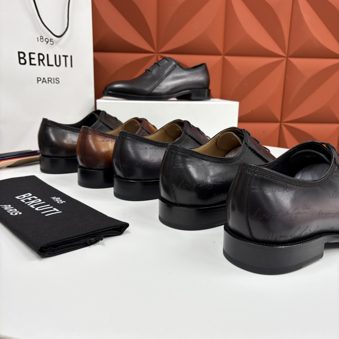 💋💍Berlut* 布鲁提 新款男士手工擦色正装鞋皮鞋上新🆕 Berlut* 对皮革的执念近乎苛刻，精选