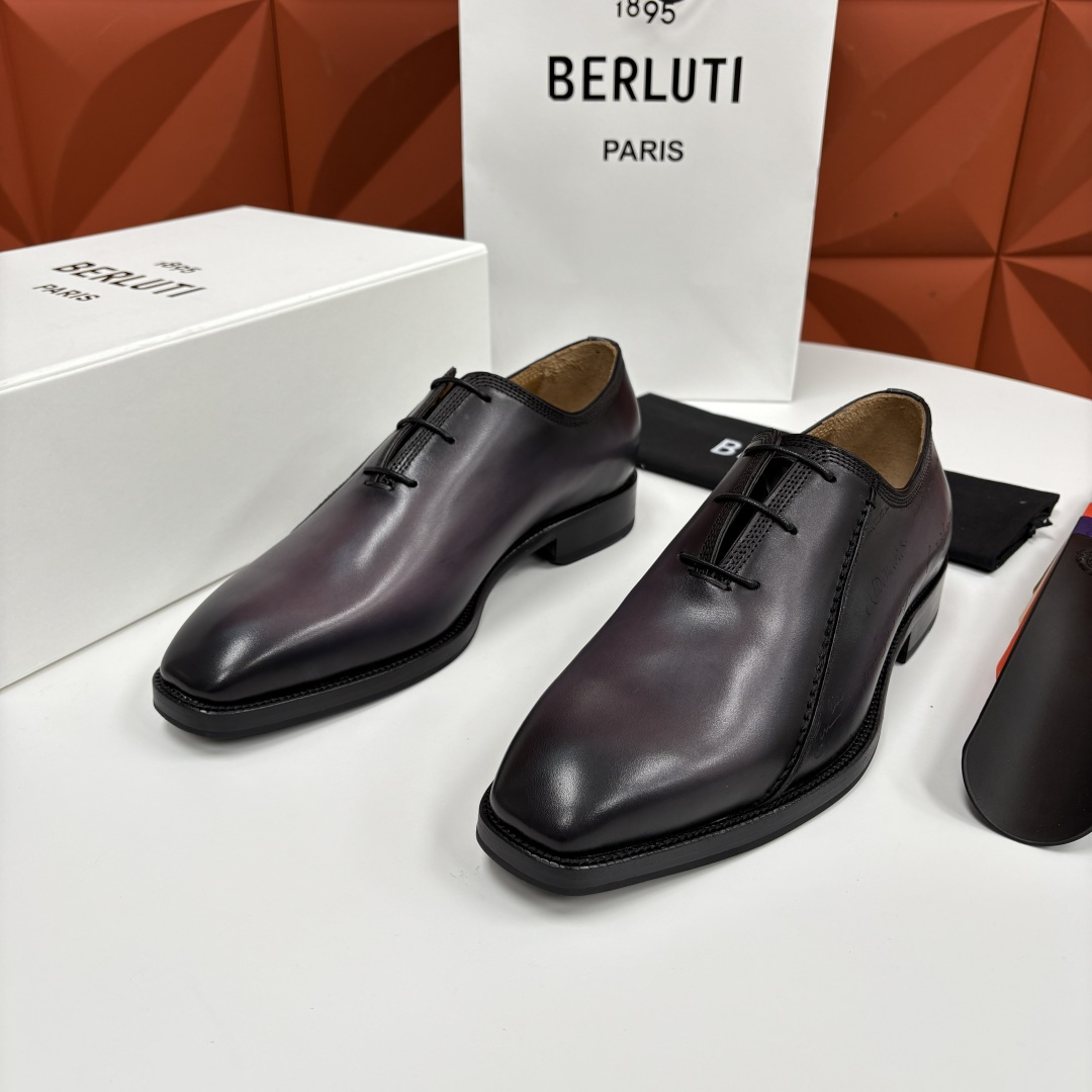 💋💍Berlut* 布鲁提 新款男士手工擦色正装鞋皮鞋上新🆕 Berlut* 对皮革的执念近乎苛刻，精选