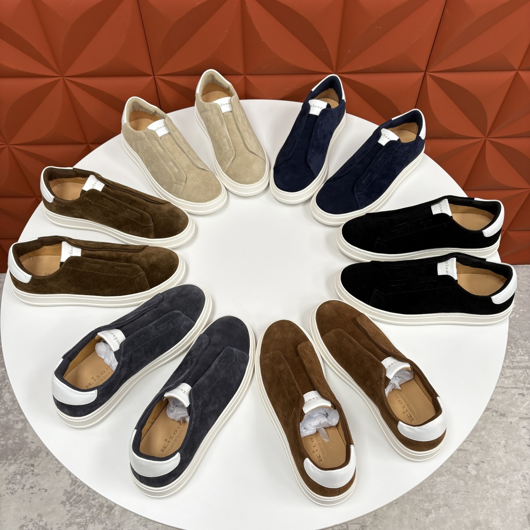 💋💍 Kito*n 新品 男士拼色厚底休闲鞋 鞋面采用高丝光磨砂牛皮+优质小牛皮的拼接设计，磨砂皮细腻软