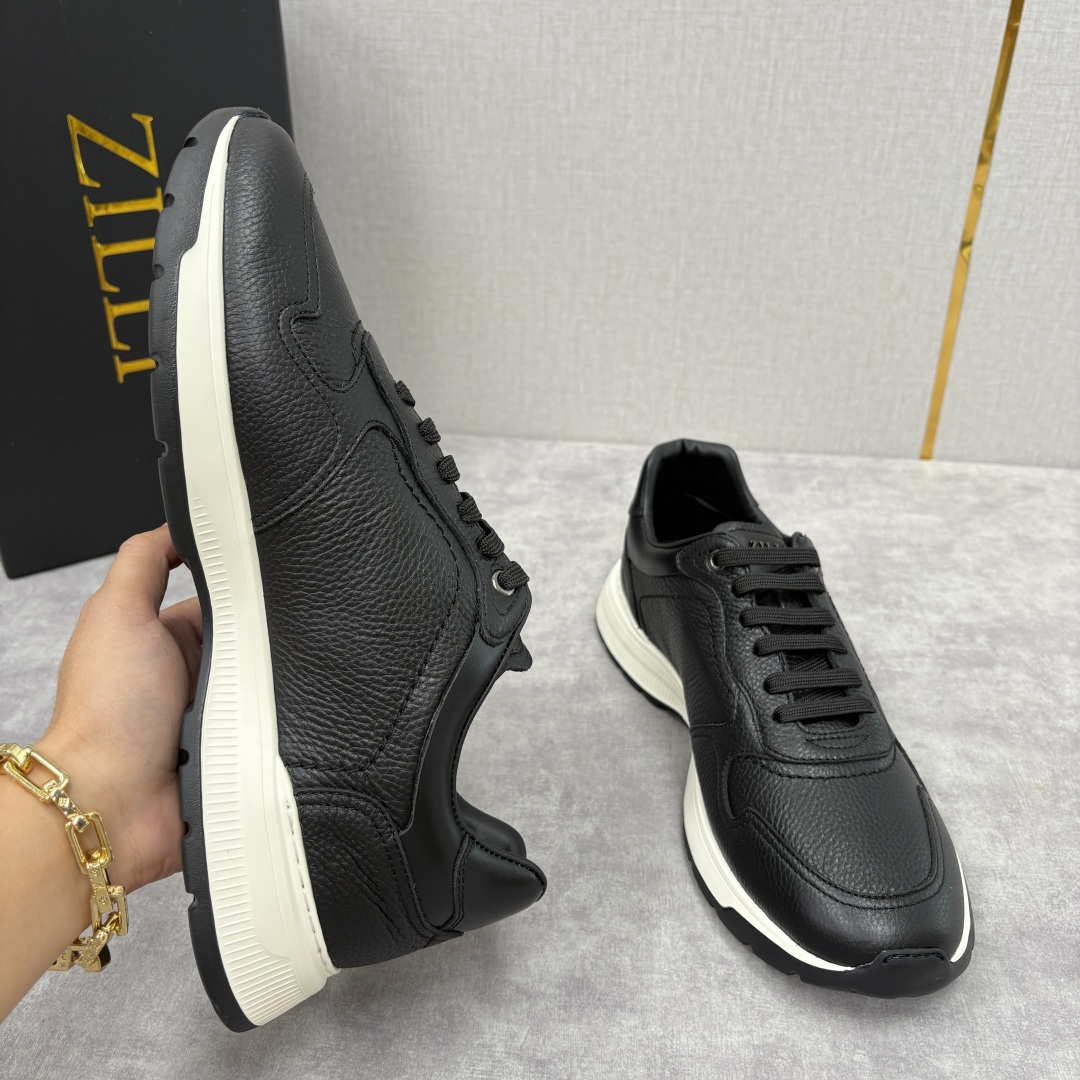 💋💍ZL家新品 Zill* 兹-利 是1970创立的法国奢侈男装品牌 缝线装饰男士休闲运动鞋当法式奢华邂