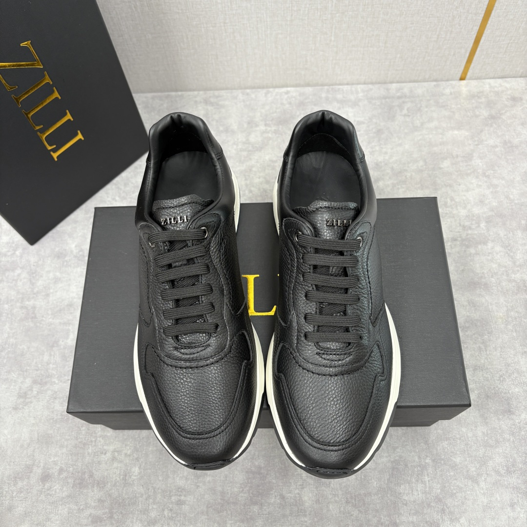 💋💍ZL家新品 Zill* 兹-利 是1970创立的法国奢侈男装品牌 缝线装饰男士休闲运动鞋当法式奢华邂