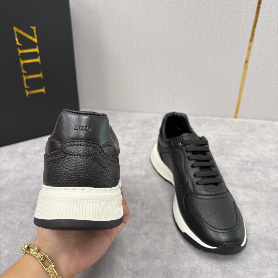 💋💍ZL家新品 Zill* 兹-利 是1970创立的法国奢侈男装品牌 缝线装饰男士休闲运动鞋当法式奢华邂