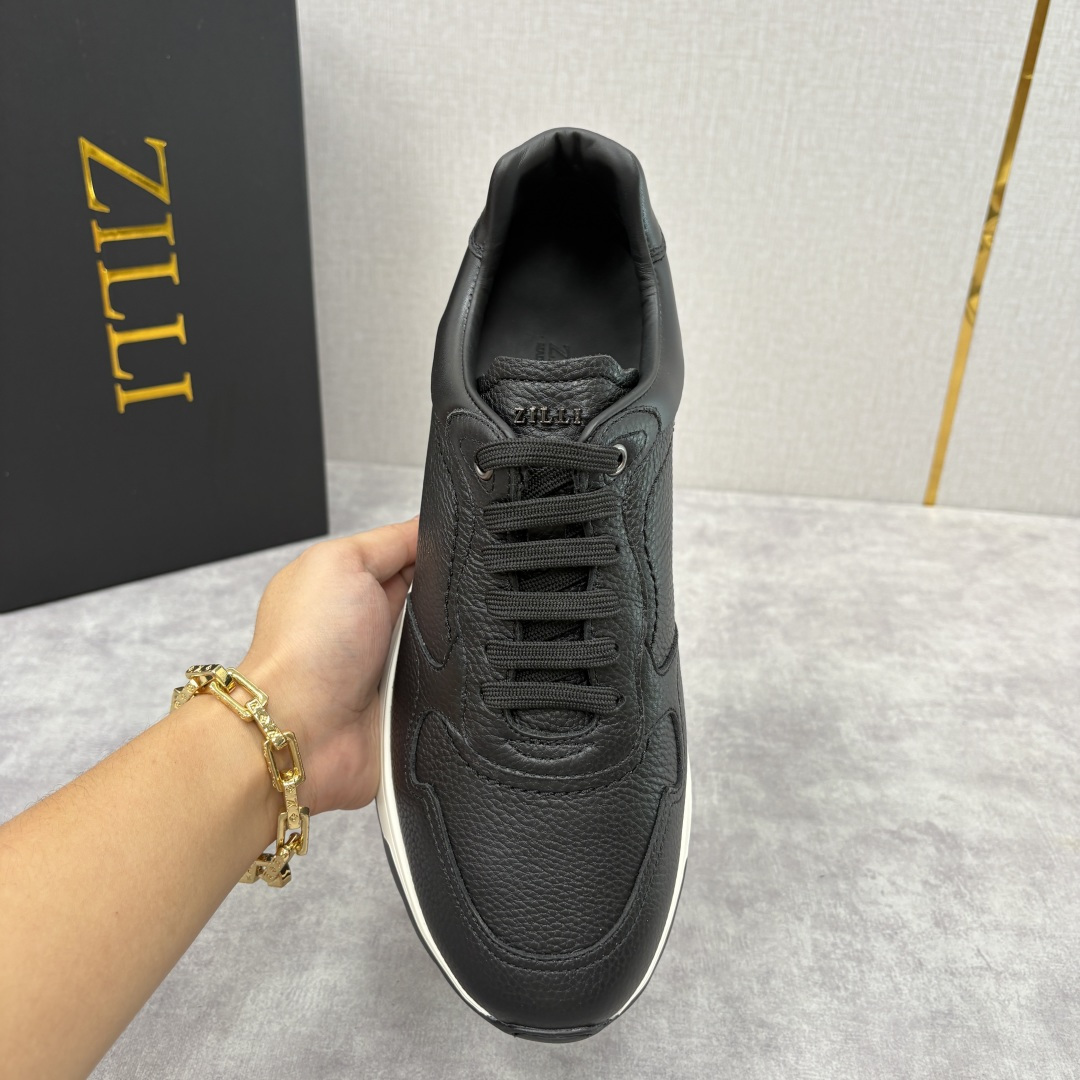 💋💍ZL家新品 Zill* 兹-利 是1970创立的法国奢侈男装品牌 缝线装饰男士休闲运动鞋当法式奢华邂