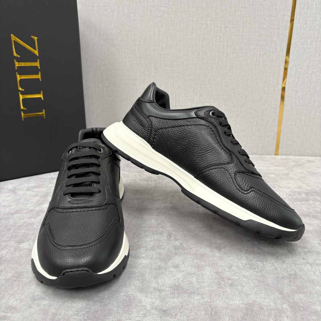 💋💍ZL家新品 Zill* 兹-利 是1970创立的法国奢侈男装品牌 缝线装饰男士休闲运动鞋当法式奢华邂