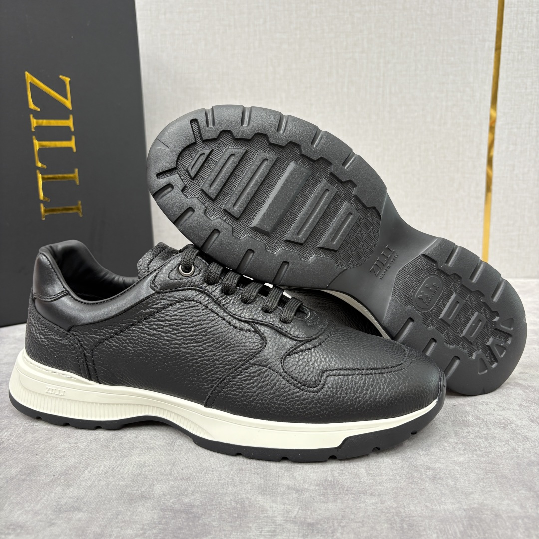 💋💍ZL家新品 Zill* 兹-利 是1970创立的法国奢侈男装品牌 缝线装饰男士休闲运动鞋当法式奢华邂