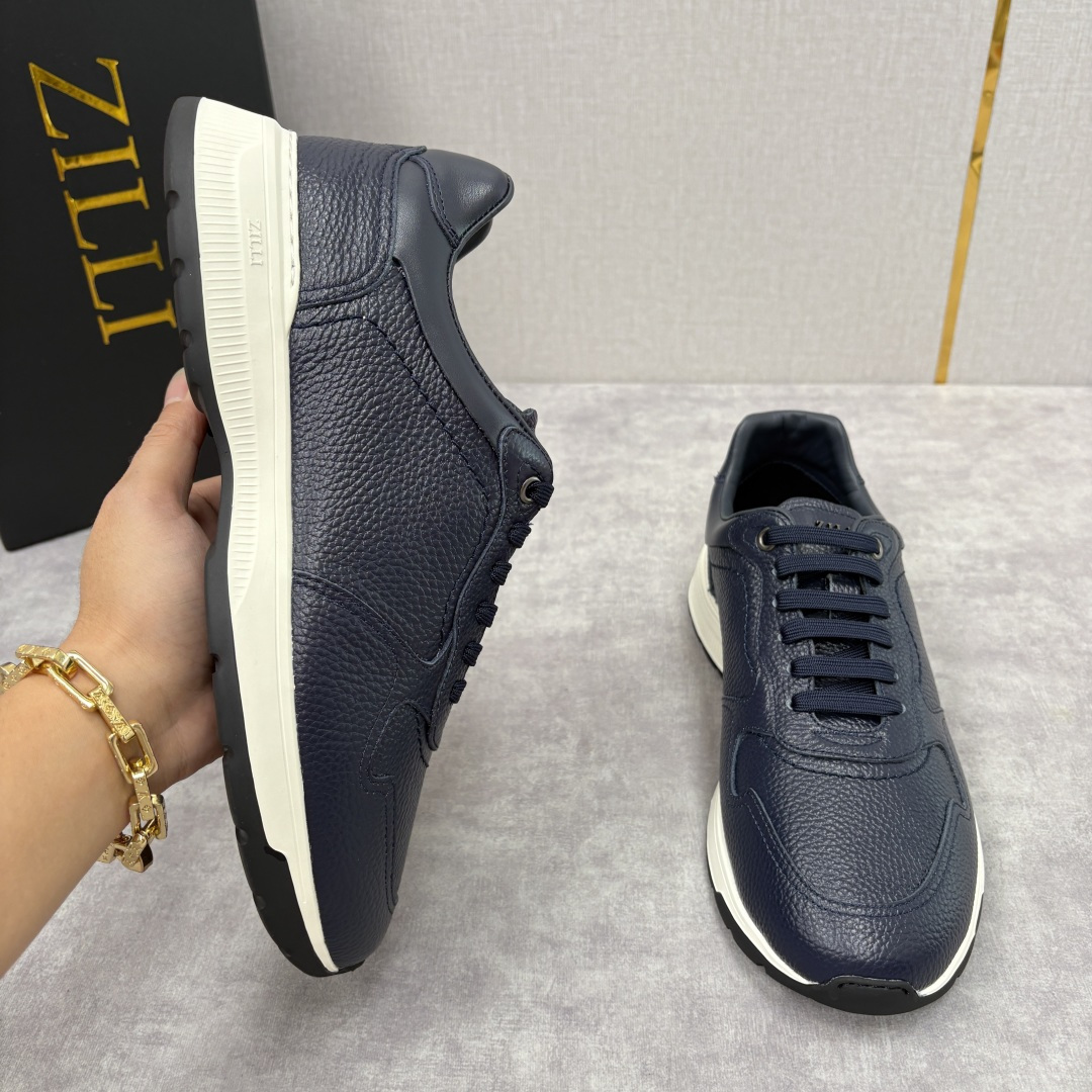 💋💍ZL家新品 Zill* 兹-利 是1970创立的法国奢侈男装品牌 缝线装饰男士休闲运动鞋当法式奢华邂