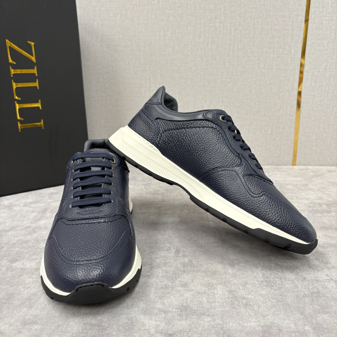 💋💍ZL家新品 Zill* 兹-利 是1970创立的法国奢侈男装品牌 缝线装饰男士休闲运动鞋当法式奢华邂