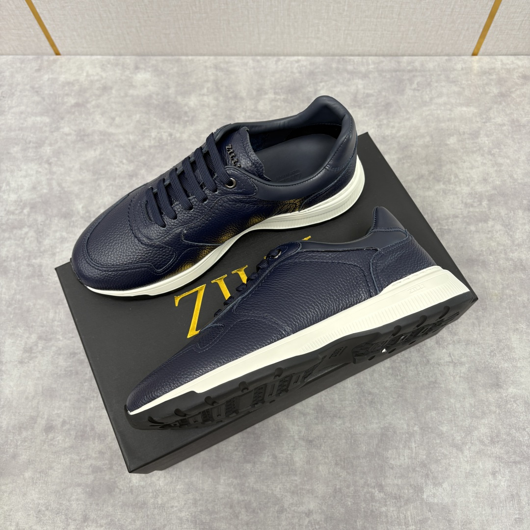 💋💍ZL家新品 Zill* 兹-利 是1970创立的法国奢侈男装品牌 缝线装饰男士休闲运动鞋当法式奢华邂