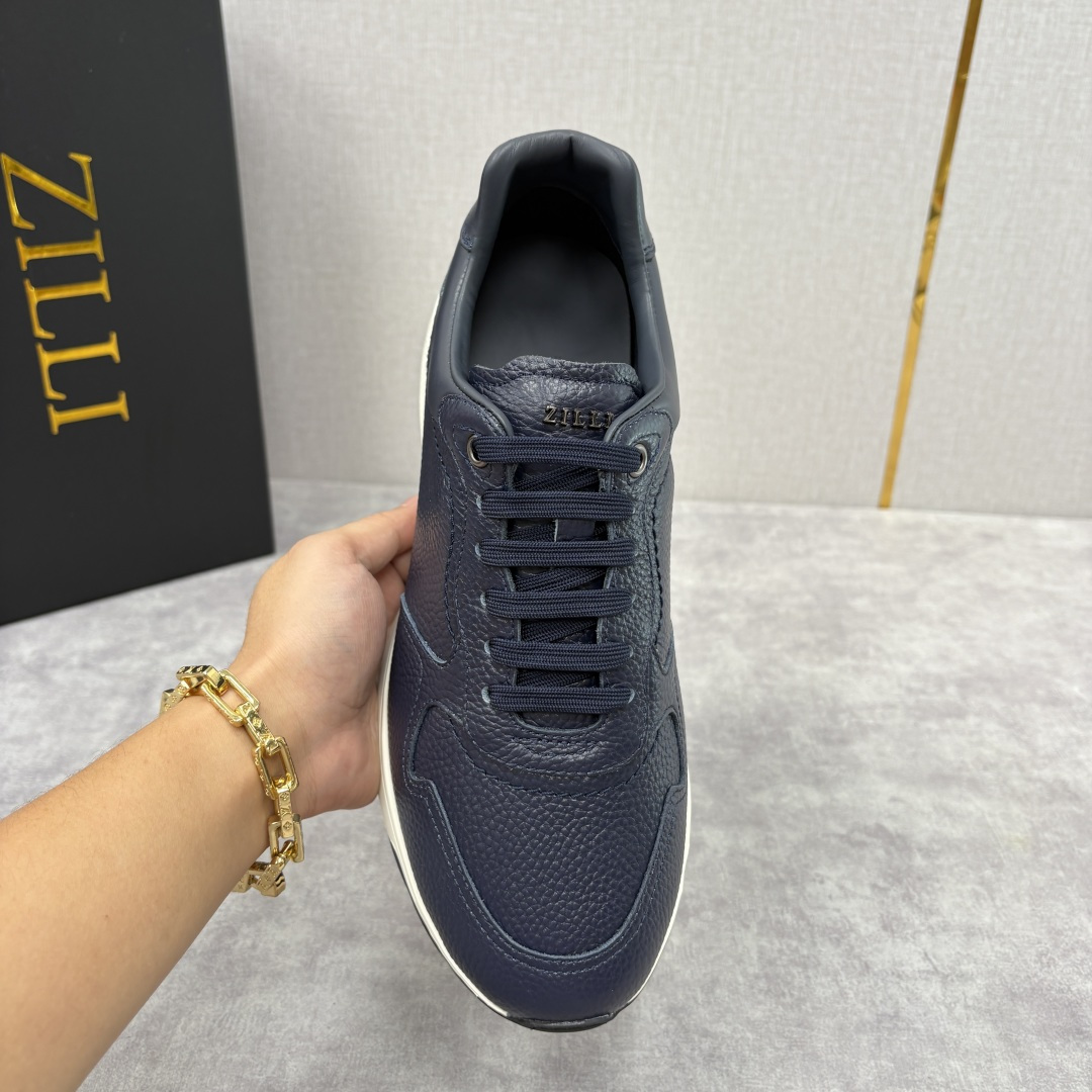 💋💍ZL家新品 Zill* 兹-利 是1970创立的法国奢侈男装品牌 缝线装饰男士休闲运动鞋当法式奢华邂