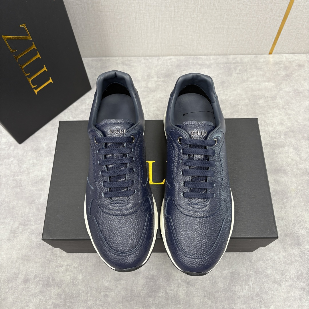 💋💍ZL家新品 Zill* 兹-利 是1970创立的法国奢侈男装品牌 缝线装饰男士休闲运动鞋当法式奢华邂