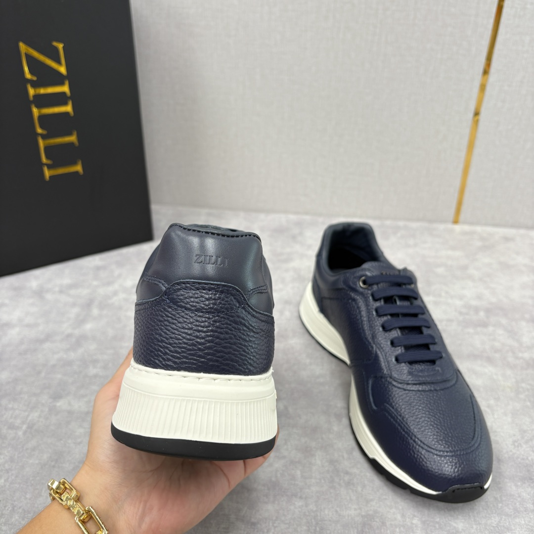 💋💍ZL家新品 Zill* 兹-利 是1970创立的法国奢侈男装品牌 缝线装饰男士休闲运动鞋当法式奢华邂