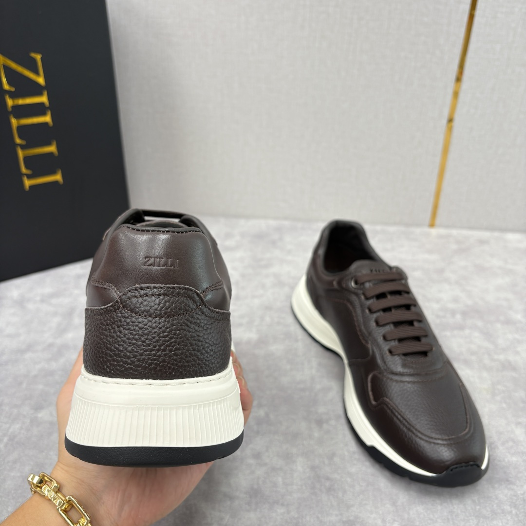 💋💍ZL家新品 Zill* 兹-利 是1970创立的法国奢侈男装品牌 缝线装饰男士休闲运动鞋当法式奢华邂