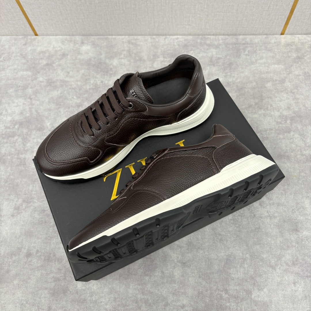 💋💍ZL家新品 Zill* 兹-利 是1970创立的法国奢侈男装品牌 缝线装饰男士休闲运动鞋当法式奢华邂