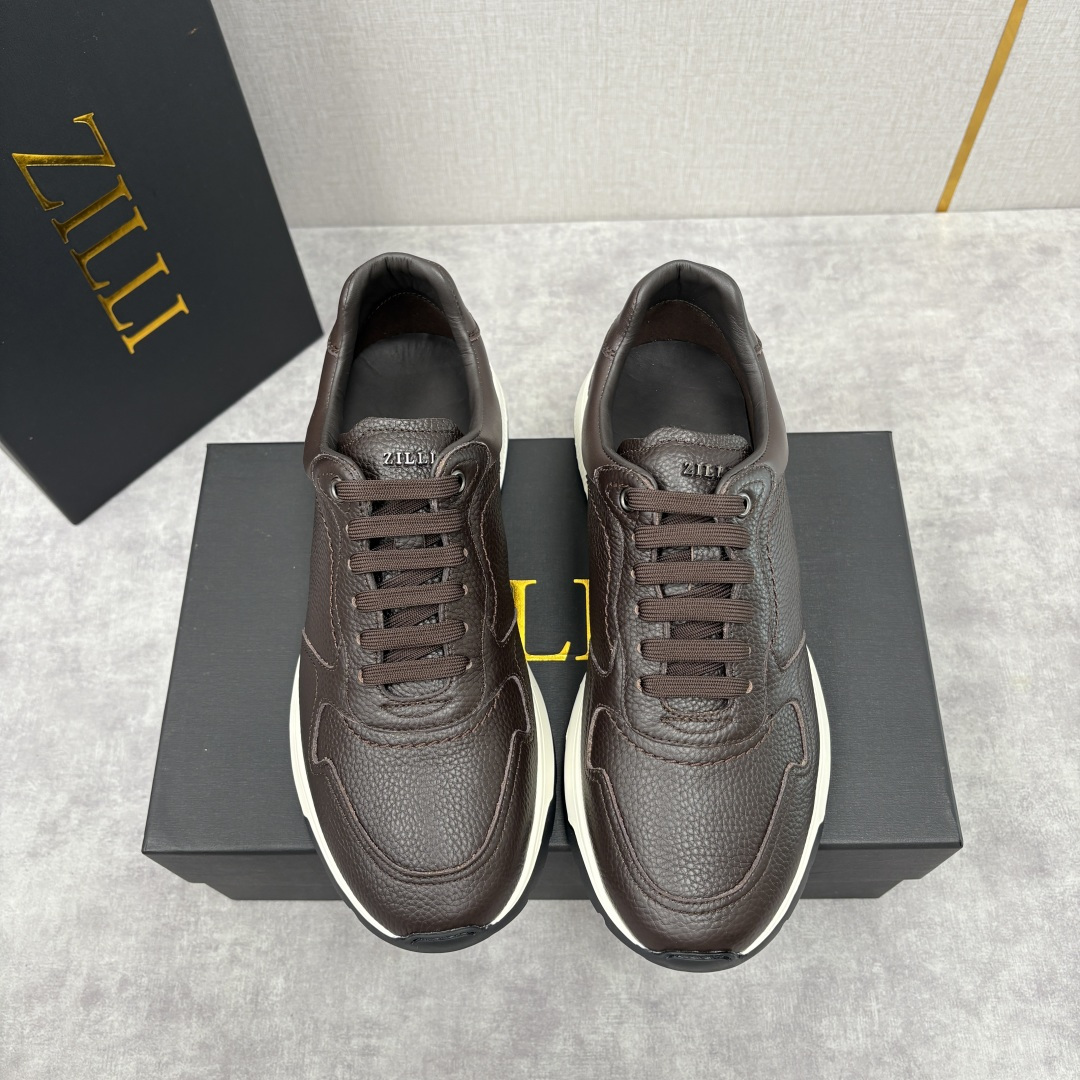 💋💍ZL家新品 Zill* 兹-利 是1970创立的法国奢侈男装品牌 缝线装饰男士休闲运动鞋当法式奢华邂