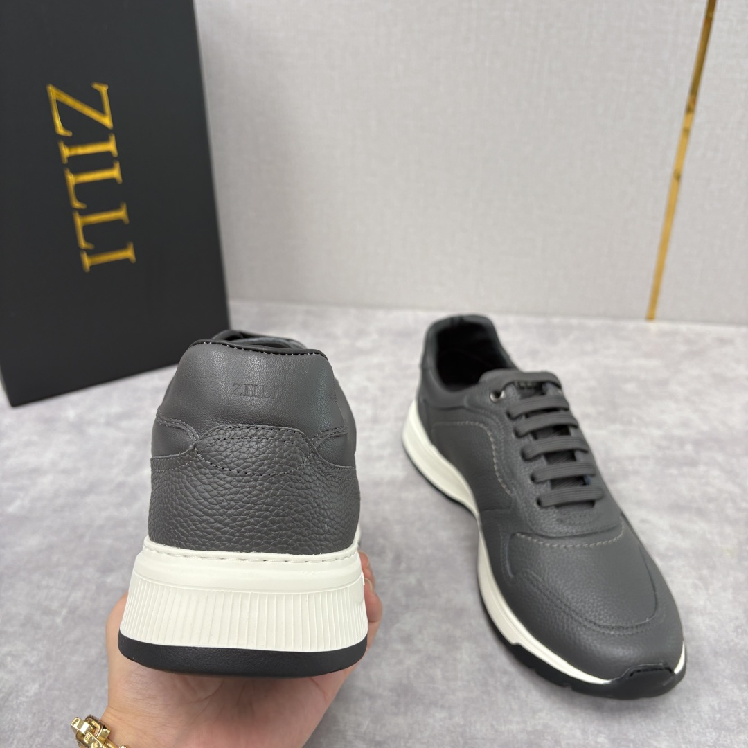 💋💍ZL家新品 Zill* 兹-利 是1970创立的法国奢侈男装品牌 缝线装饰男士休闲运动鞋当法式奢华邂