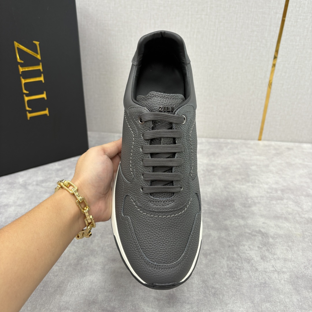 💋💍ZL家新品 Zill* 兹-利 是1970创立的法国奢侈男装品牌 缝线装饰男士休闲运动鞋当法式奢华邂