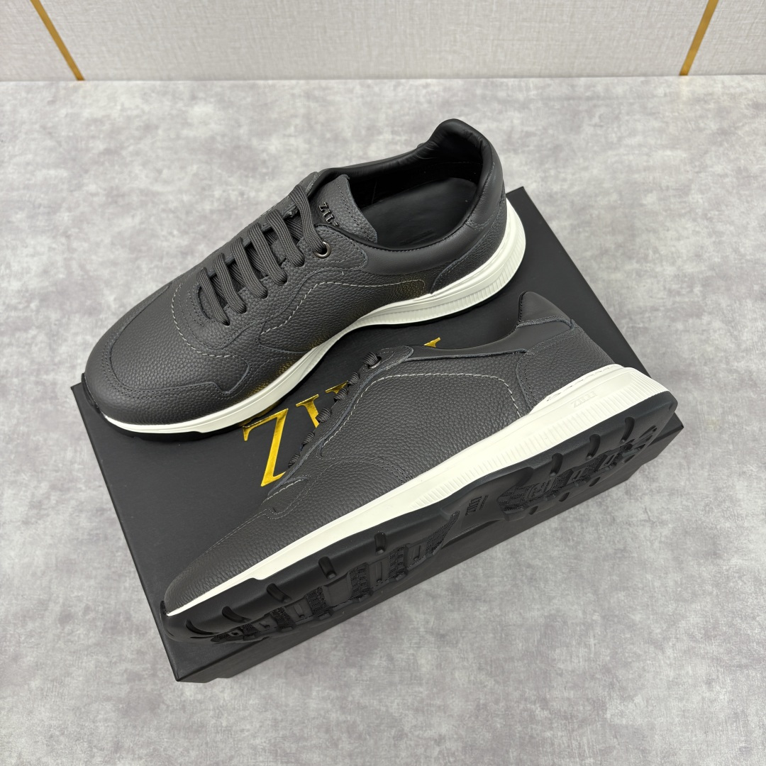 💋💍ZL家新品 Zill* 兹-利 是1970创立的法国奢侈男装品牌 缝线装饰男士休闲运动鞋当法式奢华邂