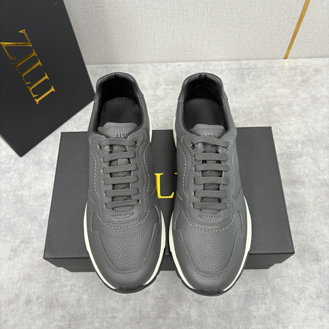 💋💍ZL家新品 Zill* 兹-利 是1970创立的法国奢侈男装品牌 缝线装饰男士休闲运动鞋当法式奢华邂