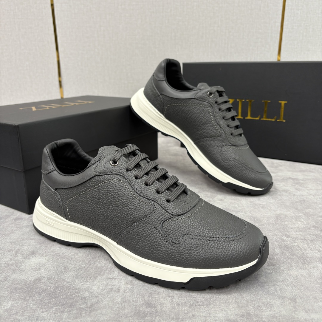 💋💍ZL家新品 Zill* 兹-利 是1970创立的法国奢侈男装品牌 缝线装饰男士休闲运动鞋当法式奢华邂