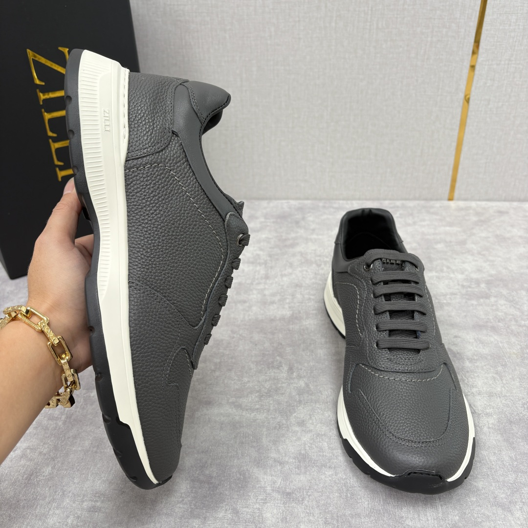 💋💍ZL家新品 Zill* 兹-利 是1970创立的法国奢侈男装品牌 缝线装饰男士休闲运动鞋当法式奢华邂