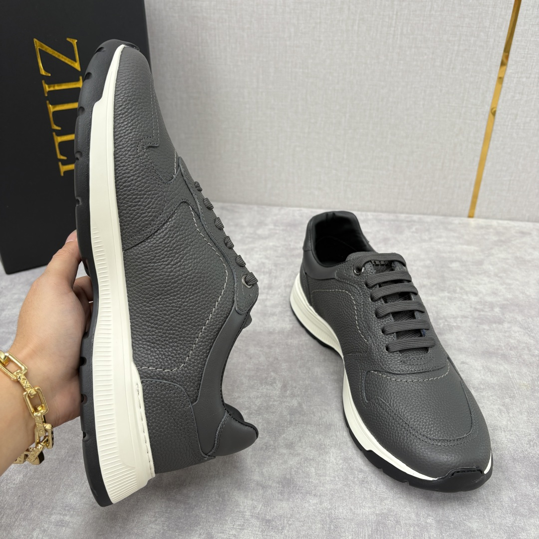 💋💍ZL家新品 Zill* 兹-利 是1970创立的法国奢侈男装品牌 缝线装饰男士休闲运动鞋当法式奢华邂