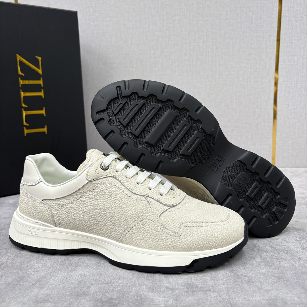 💋💍ZL家新品 Zill* 兹-利 是1970创立的法国奢侈男装品牌 缝线装饰男士休闲运动鞋当法式奢华邂