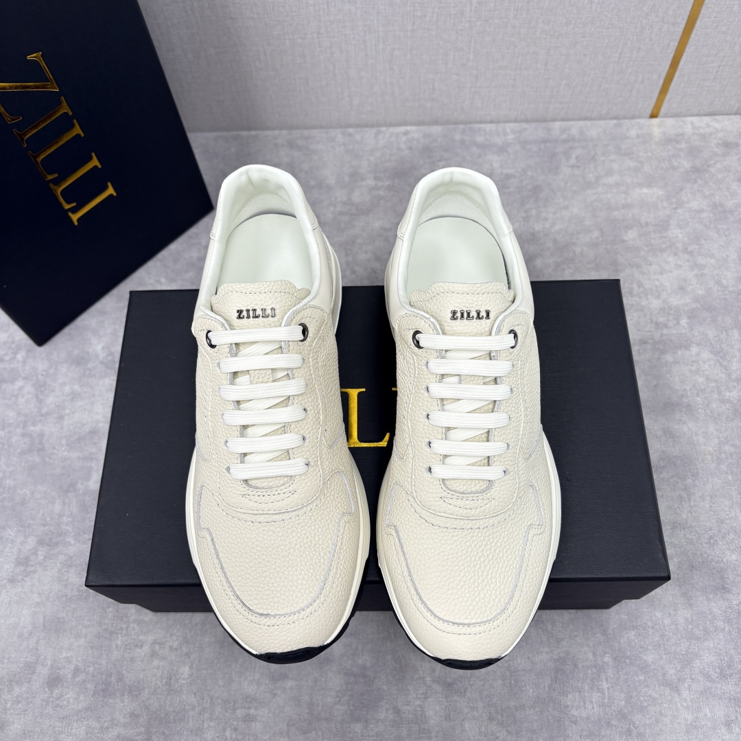 💋💍ZL家新品 Zill* 兹-利 是1970创立的法国奢侈男装品牌 缝线装饰男士休闲运动鞋当法式奢华邂
