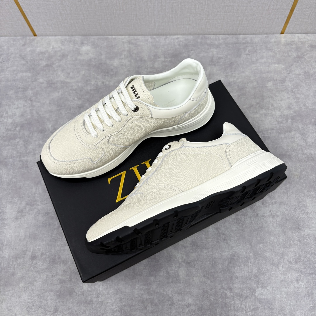 💋💍ZL家新品 Zill* 兹-利 是1970创立的法国奢侈男装品牌 缝线装饰男士休闲运动鞋当法式奢华邂