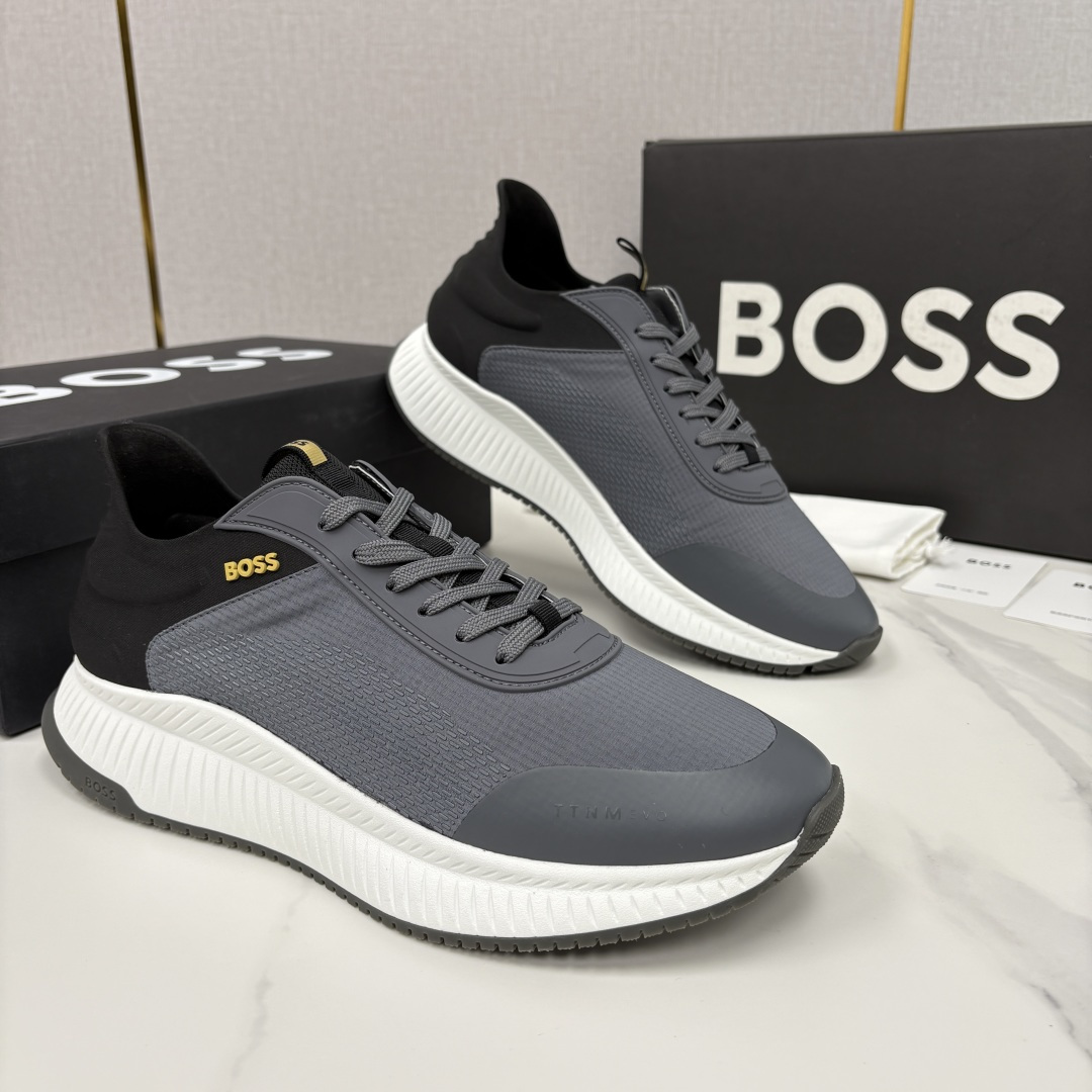 💋💍BOSS 男士新款 HUG*O BOSS男士休闲运动鞋：商务型格与运动基因的无缝衔接，解锁都市通勤新