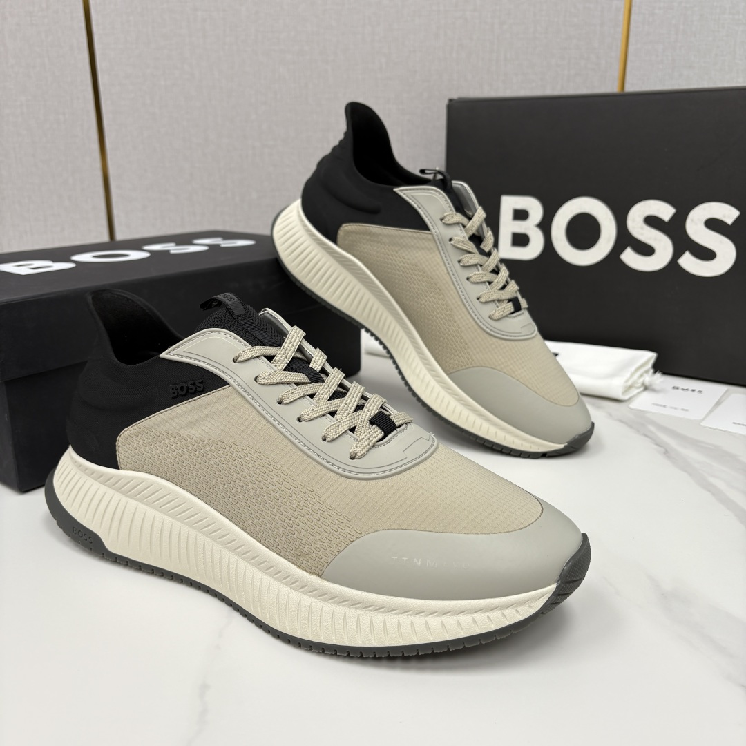 💋💍BOSS 男士新款 HUG*O BOSS男士休闲运动鞋：商务型格与运动基因的无缝衔接，解锁都市通勤新