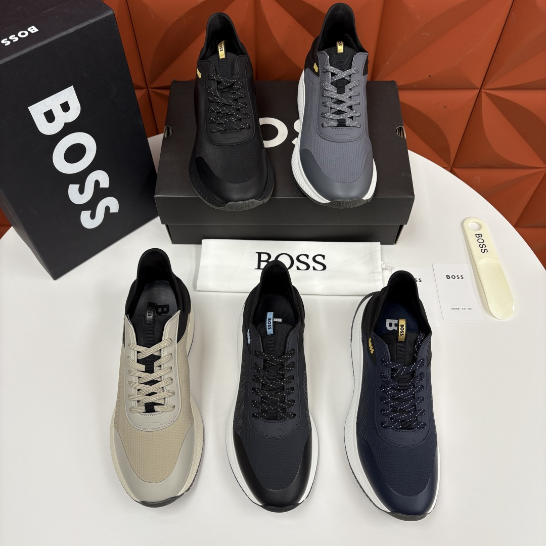 💋💍BOSS 男士新款 HUG*O BOSS男士休闲运动鞋：商务型格与运动基因的无缝衔接，解锁都市通勤新