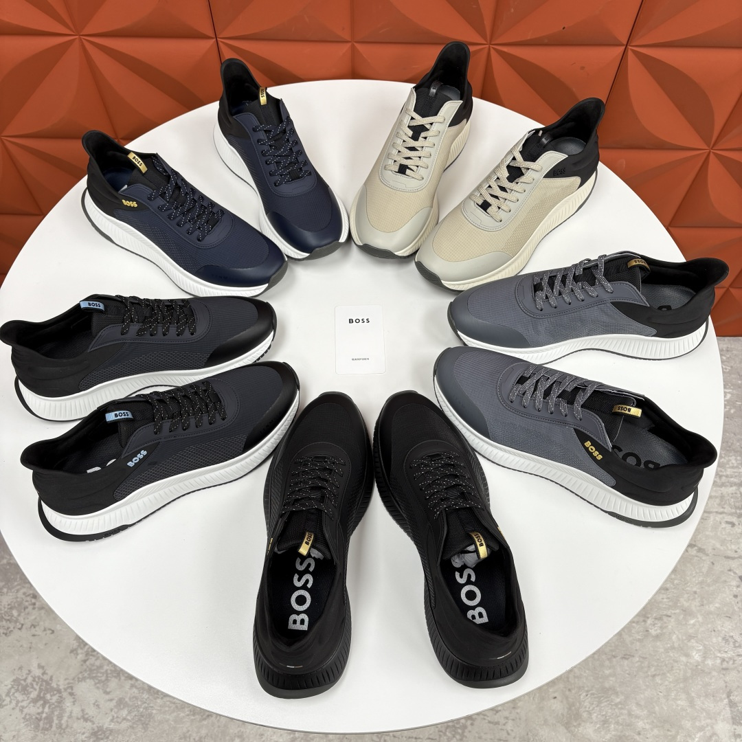 💋💍BOSS 男士新款 HUG*O BOSS男士休闲运动鞋：商务型格与运动基因的无缝衔接，解锁都市通勤新