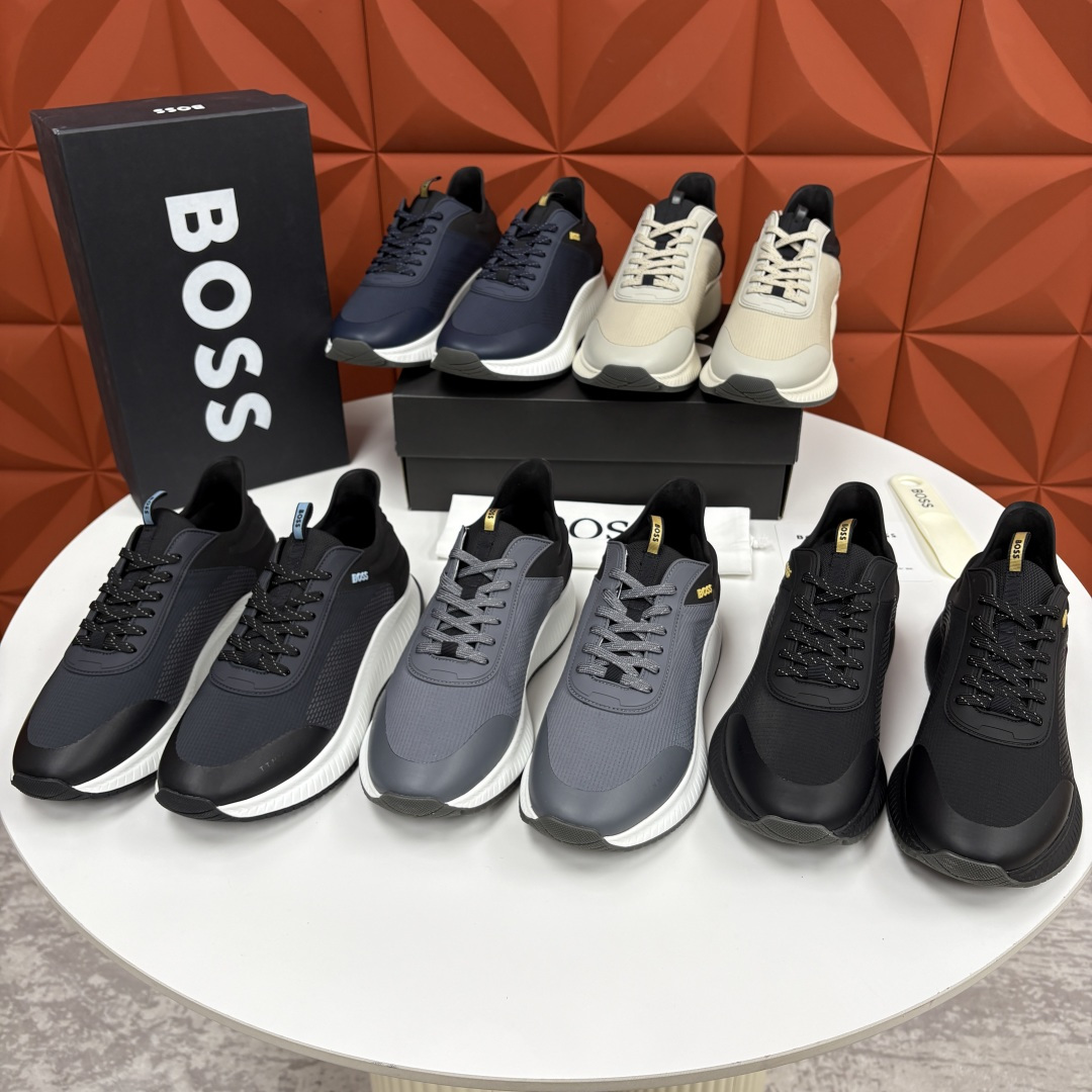 💋💍BOSS 男士新款 HUG*O BOSS男士休闲运动鞋：商务型格与运动基因的无缝衔接，解锁都市通勤新