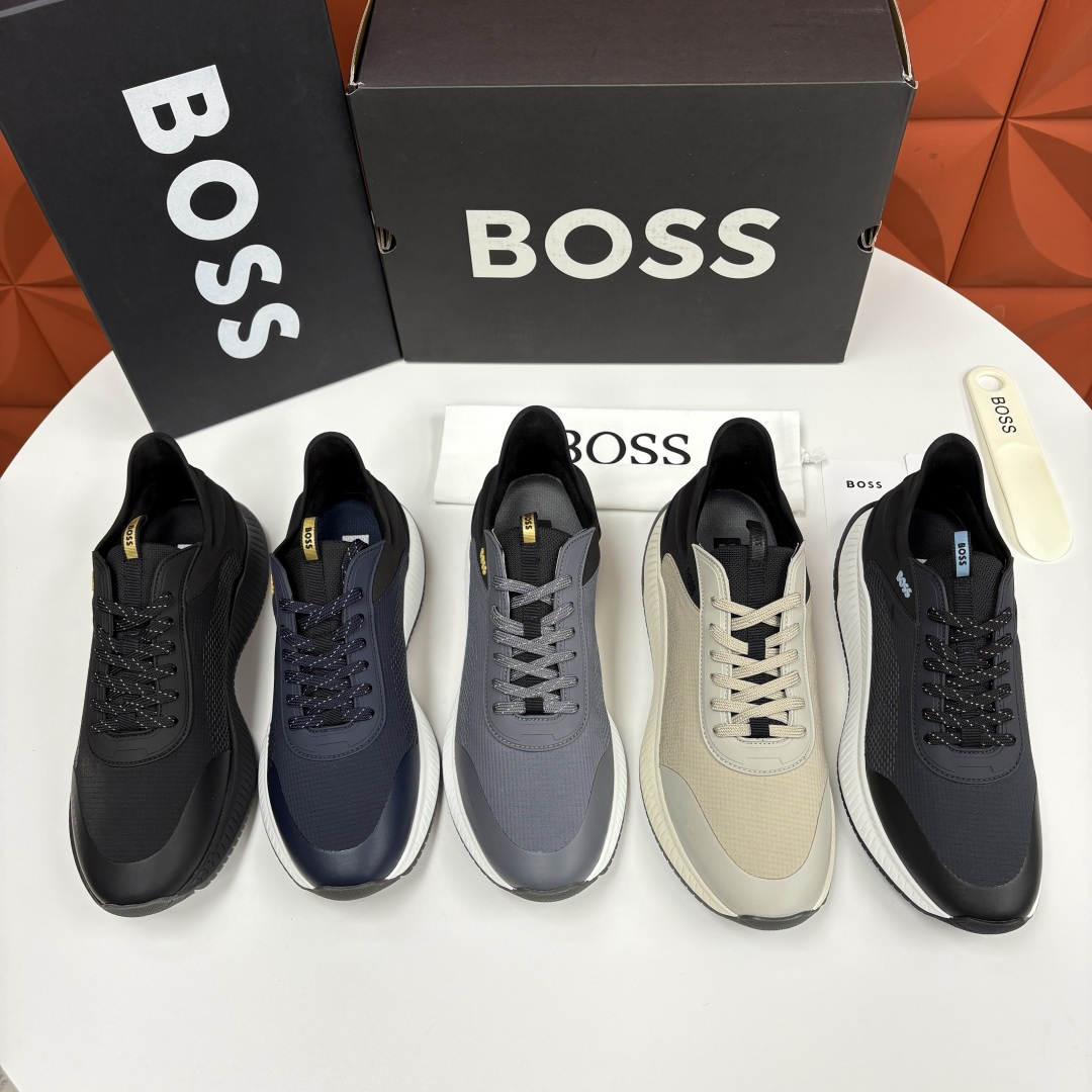 💋💍BOSS 男士新款 HUG*O BOSS男士休闲运动鞋：商务型格与运动基因的无缝衔接，解锁都市通勤新