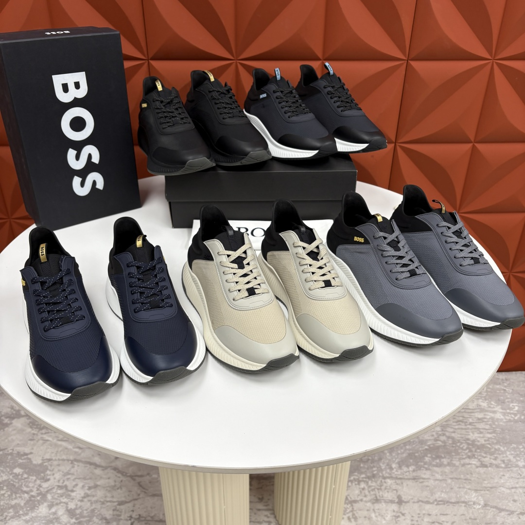 💋💍BOSS 男士新款 HUG*O BOSS男士休闲运动鞋：商务型格与运动基因的无缝衔接，解锁都市通勤新