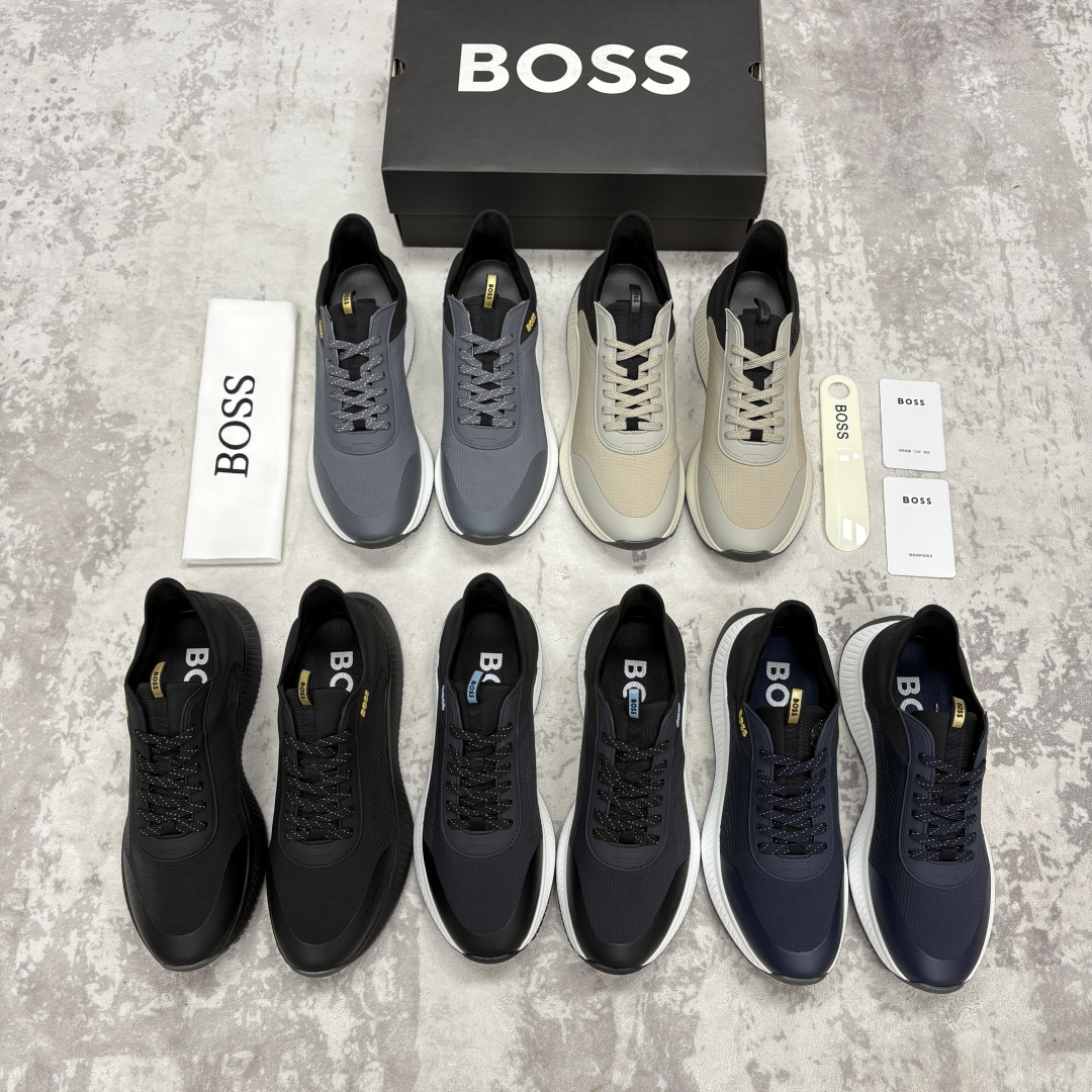 💋💍BOSS 男士新款 HUG*O BOSS男士休闲运动鞋：商务型格与运动基因的无缝衔接，解锁都市通勤新