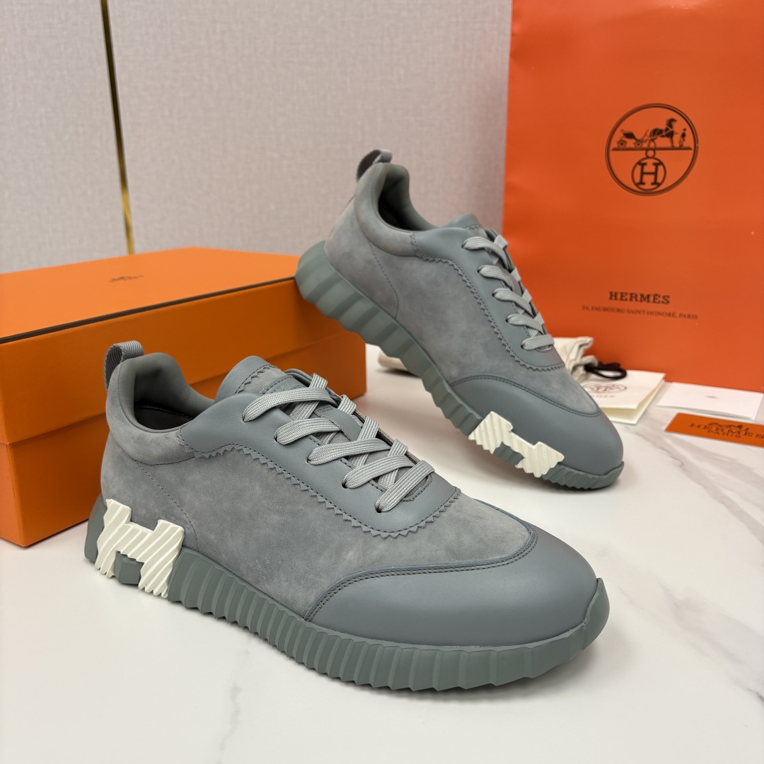 💋💍H家 Herme* 爱马-仕 新品Bouncing运动鞋 官方 9,700 有多种材质组合可选——细