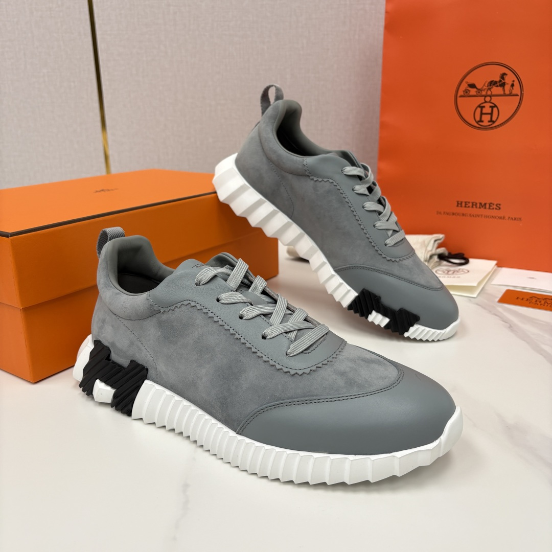 💋💍H家 Herme* 爱马-仕 新品Bouncing运动鞋 官方 9,700 有多种材质组合可选——细