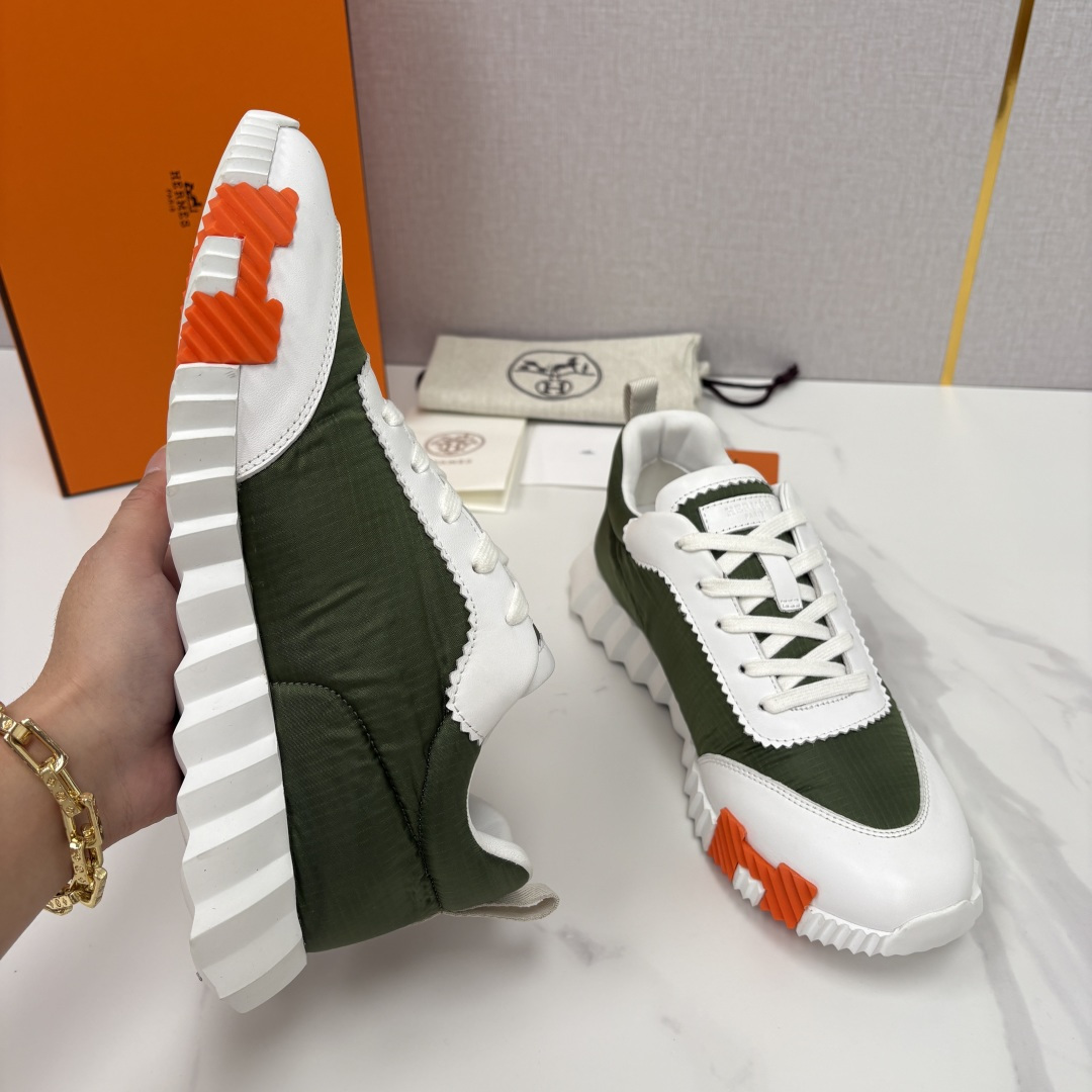 💋💍H家 Herme* 爱马-仕 新品Bouncing运动鞋 官方 9,700 有多种材质组合可选——细