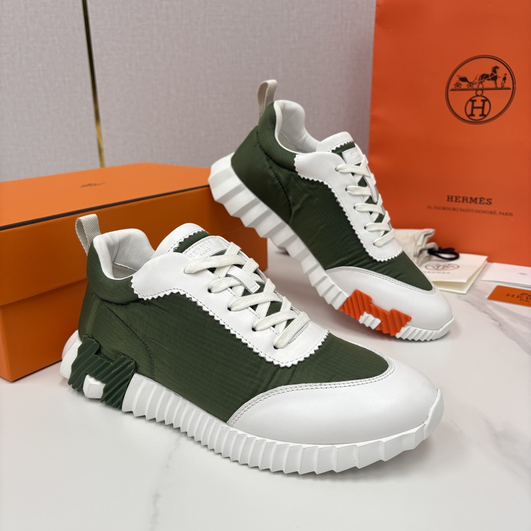 💋💍H家 Herme* 爱马-仕 新品Bouncing运动鞋 官方 9,700 有多种材质组合可选——细