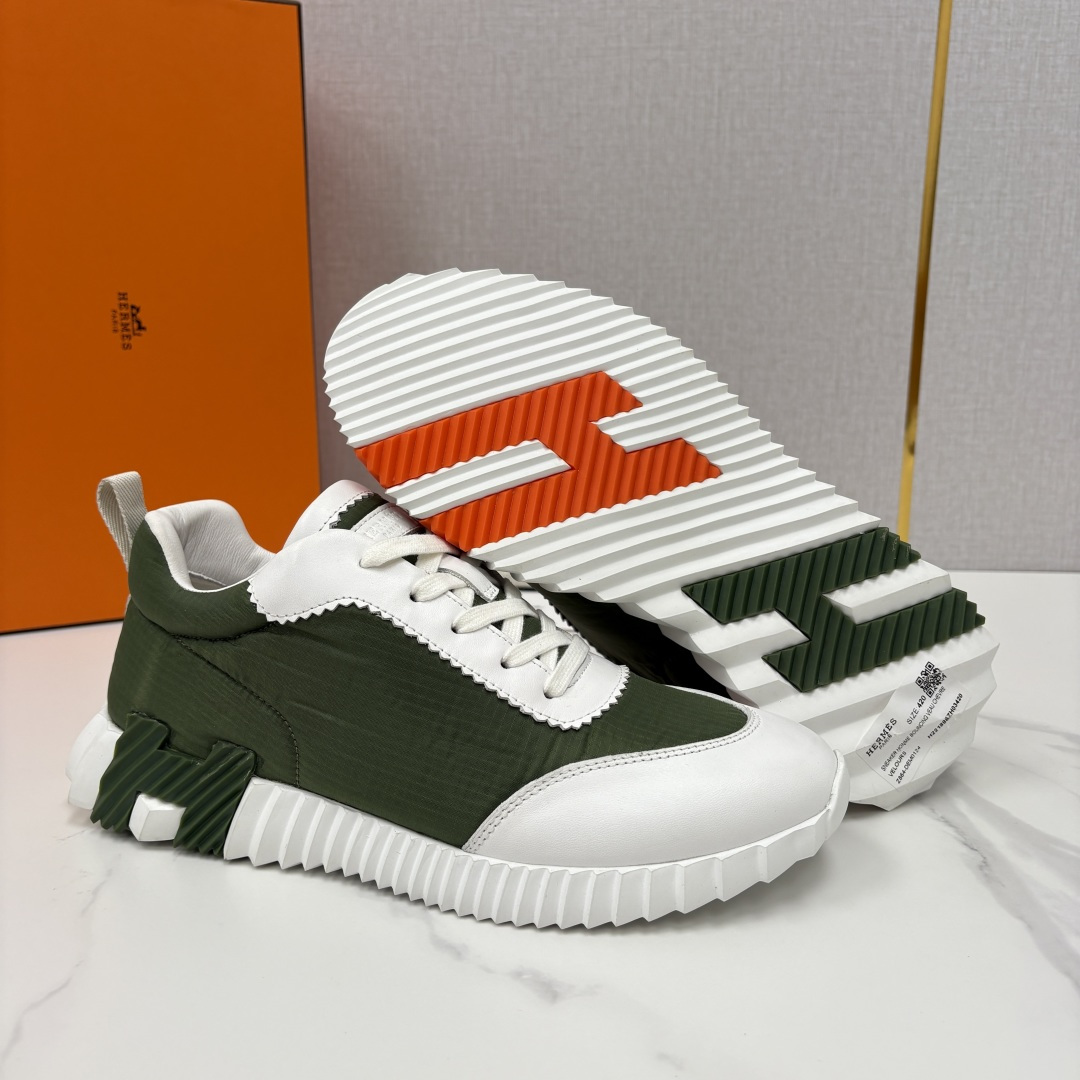 💋💍H家 Herme* 爱马-仕 新品Bouncing运动鞋 官方 9,700 有多种材质组合可选——细