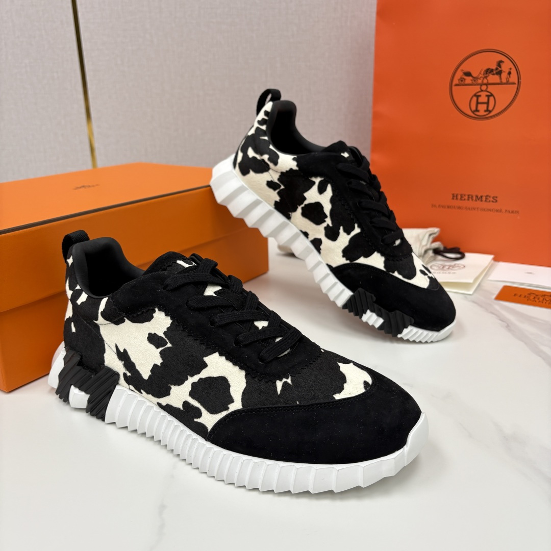 💋💍H家 Herme* 爱马-仕 新品Bouncing运动鞋 官方 9,700 有多种材质组合可选——细