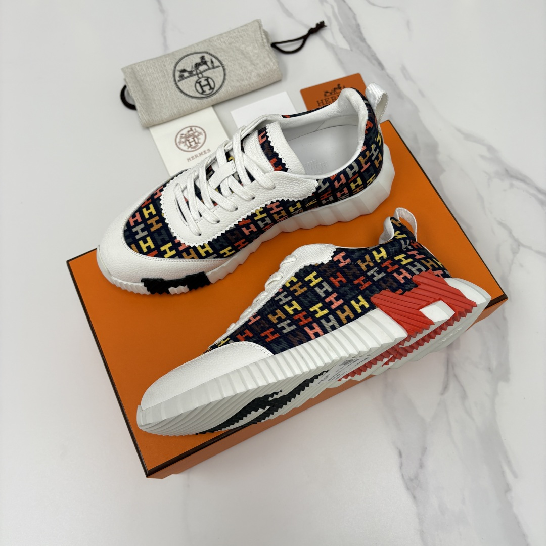💋💍H家 Herme* 爱马-仕 新品Bouncing运动鞋 官方 9,700 有多种材质组合可选——细